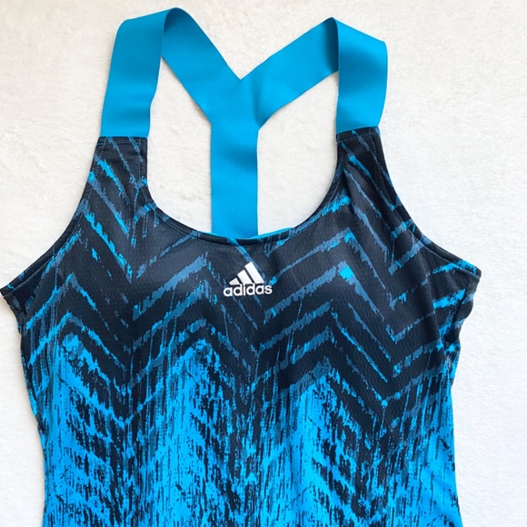 Adidas Primeblue Women's Y-Dress Tennis Dress, Sonic Aqua - Picture 4 of 9